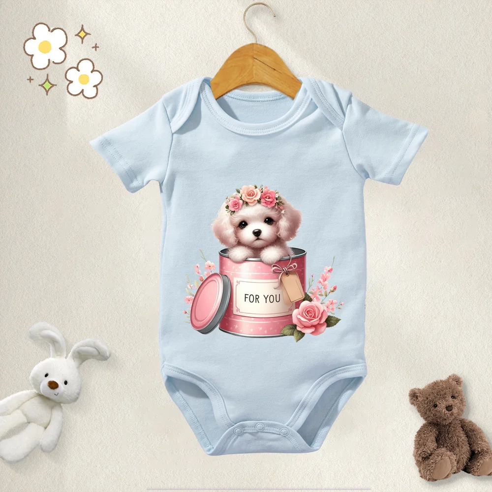 

Baby Onesie Boys Girls Romper 100% Cotton Cute Puppy Pet Dog Print Jumpsuit Infant Clothing Newborn Costume Baby Clothes