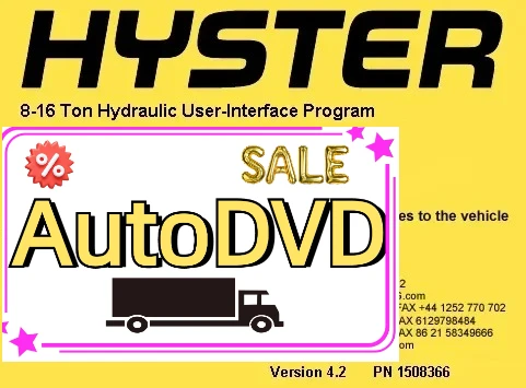 

Программа гидравлического пользовательского интерфейса AutoDVD Hyster 8-16 тонн v4.2