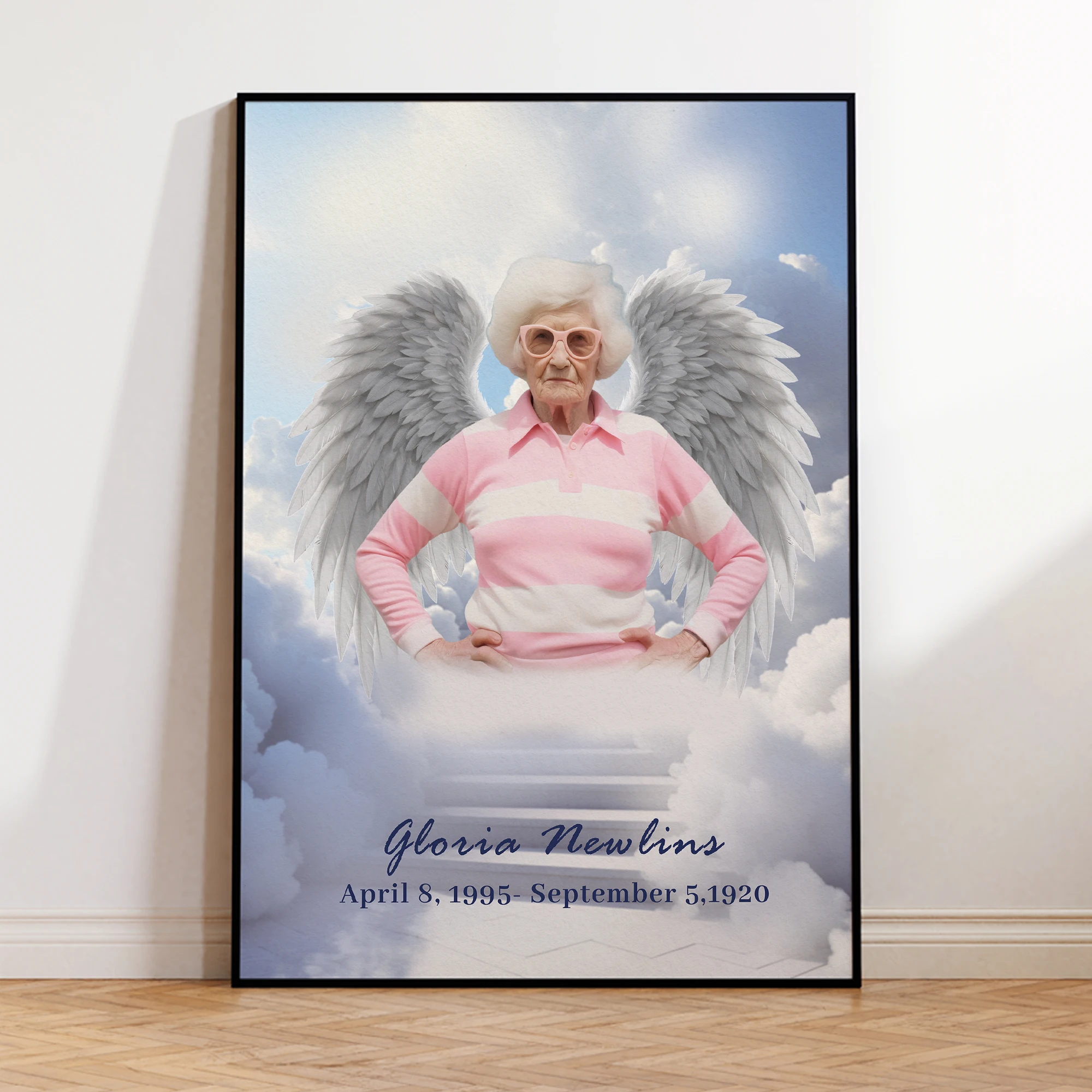 1 stücke Angepasst Fotos Mit EINEM Hintergrund Von Flügel Wand Kunstdrucke Leinwand Malerei Poster Bild Für Wohnzimmer Wohnkultur