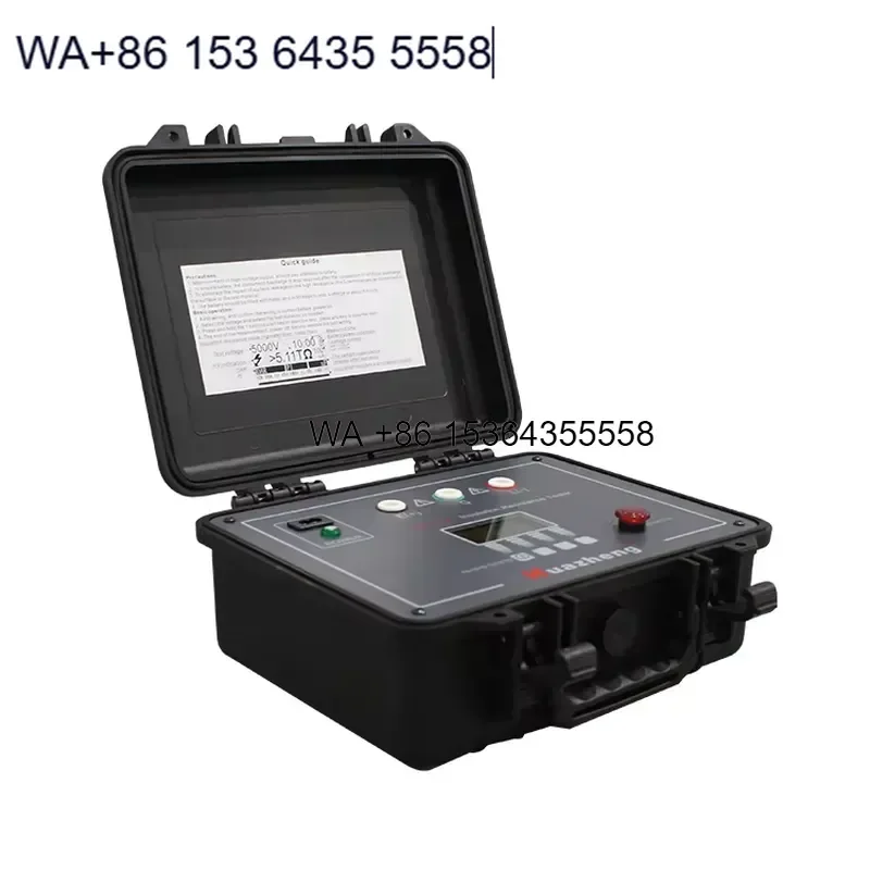Wmwmnu 10KV Insulation Resistance Tester Automatic Portable Digital Megohmmeter With Digital Readout Unit for Field Work Use