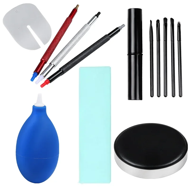 Watch Repair Kits Wristwatch Parts Cleaner Brush Watch Dust Air Blower Pump Cushion Pad Cleaning Suit Watch Repair Tool Care Kit