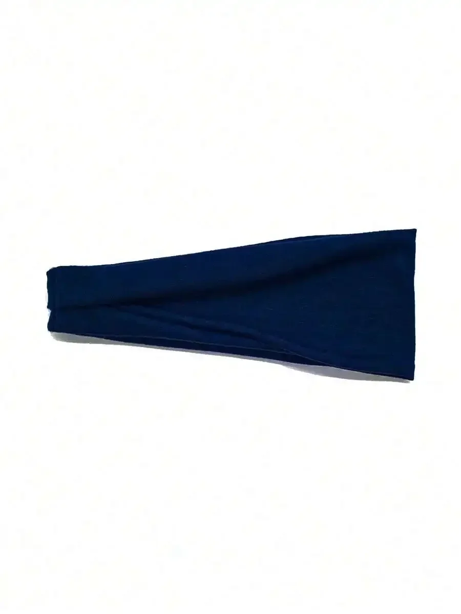 

Blue Minimalist Elastic Headband For Women Daily Wear Yoga Sports Festival Party