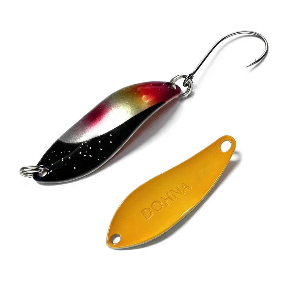 Dohna 1 Stück Peche Leurre Pesca 3,8g 38mm Bunter Löffelköder Spinne Rbait Kupfer Metall Angelköder für Forelle, Hecht, Barsch, Lachs – Detail 20