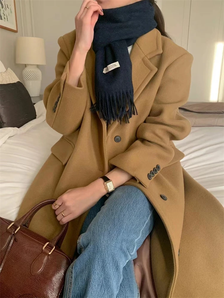 

Womens Parkas Winter Coat Female Trench Jacket Women Maxi Long Parka Mujer Woolen Overcoat Casual Oversize Windbreaker