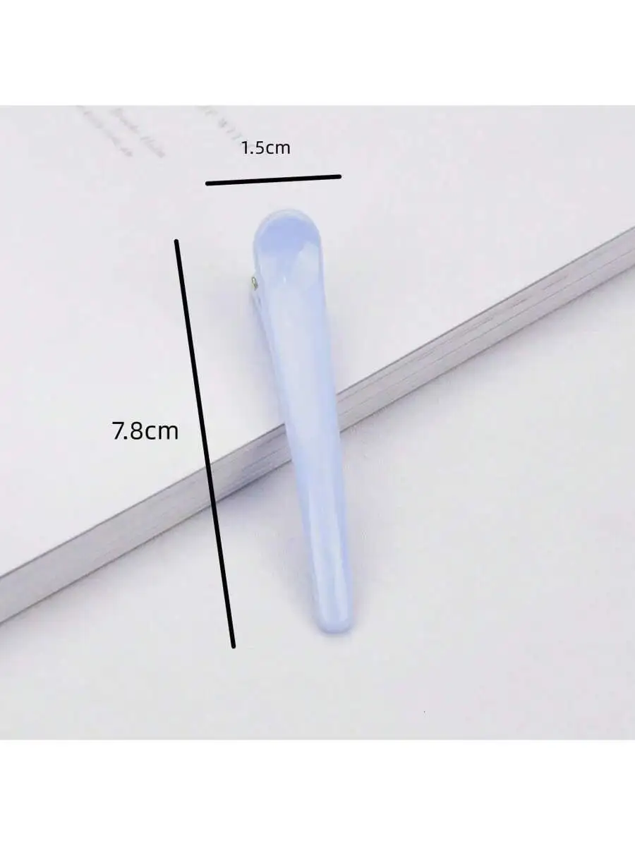 16pcs Women's Simple And Versatile Acrylic Hair Clips, Sweet And Easy To Use, Suitable For Make-Up, No Trace Hair Clips, Hair
