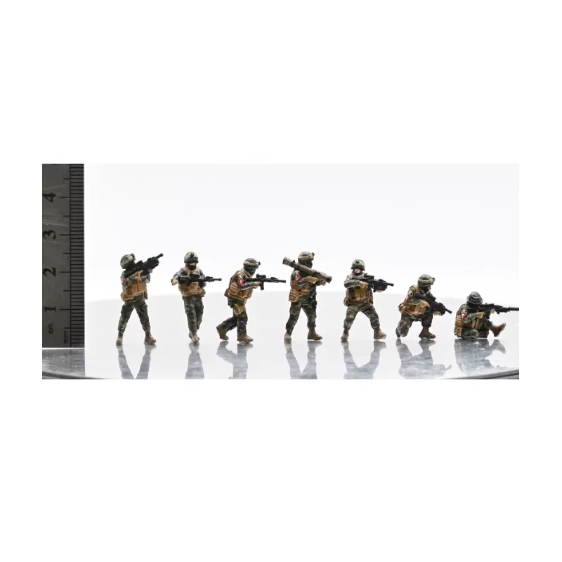 

1:72 Scale Resin Material 7 Modern American Special Forces Suitable For Tank Helicopter Scenes Collectible Decorative Display