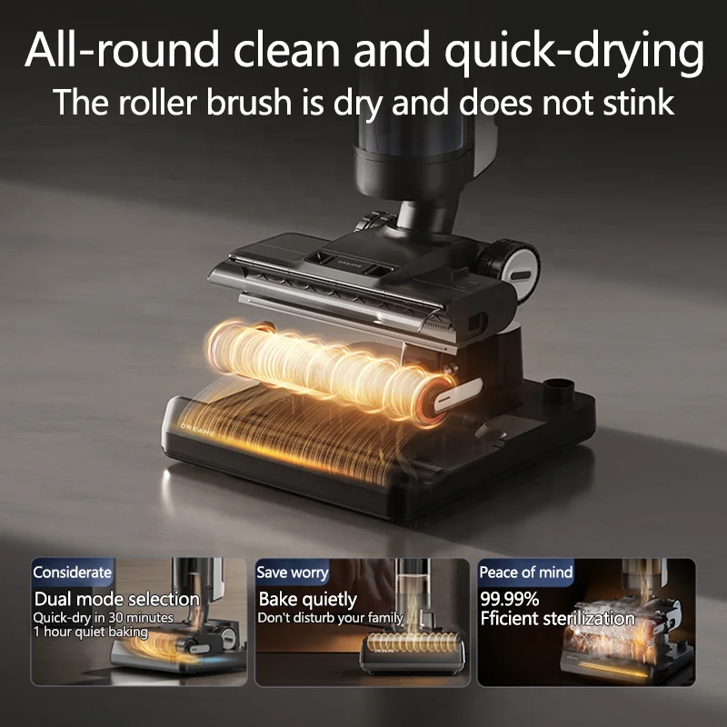Ultra-Quiet Dreame Smart Floor Cleaning Machine H20 Mix 5-in-1 Wet Dry Vacuum Cleaner  60℃ Thermal Self-Clean Dual Edge