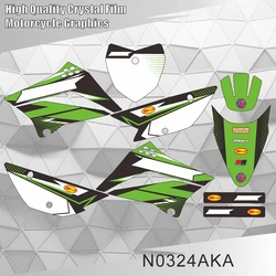 For KAWASAKI KLX 110 2010 2011 2012 2013 2014 2015 2016 2017 2018 2019 2020 Full Graphics Decals Stickers Background N0324AKA