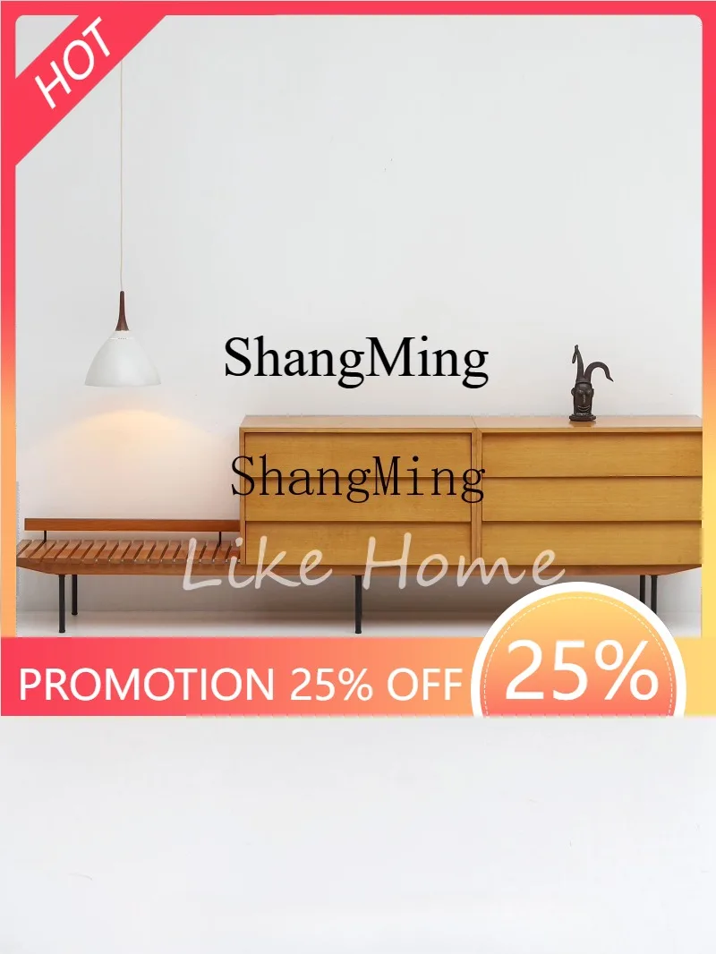 

ZYY Средневековый стиль для хранения в гостиной, встроенный ящик для хранения большой емкости, обеденный боковой шкаф для хранения