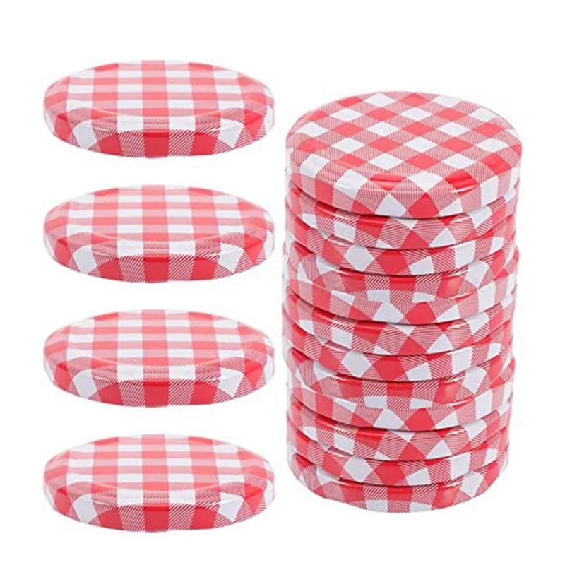 

Jam Jars with Wide Mouth Screw Lids Metal Bottle Cap for Normal Jars 6.5 X 6.5 Cm Set Of 40