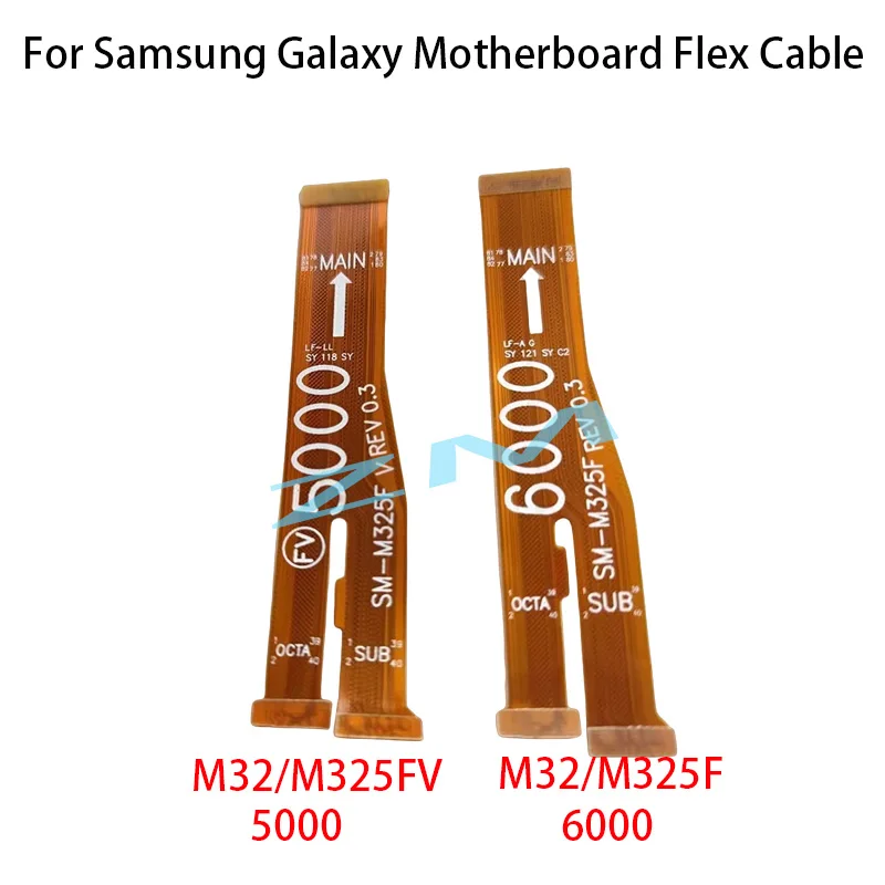 For Samsung Galaxy M32 M325F M325FV Main Board Connector USB Board LCD Display Flex Cable Repair Parts