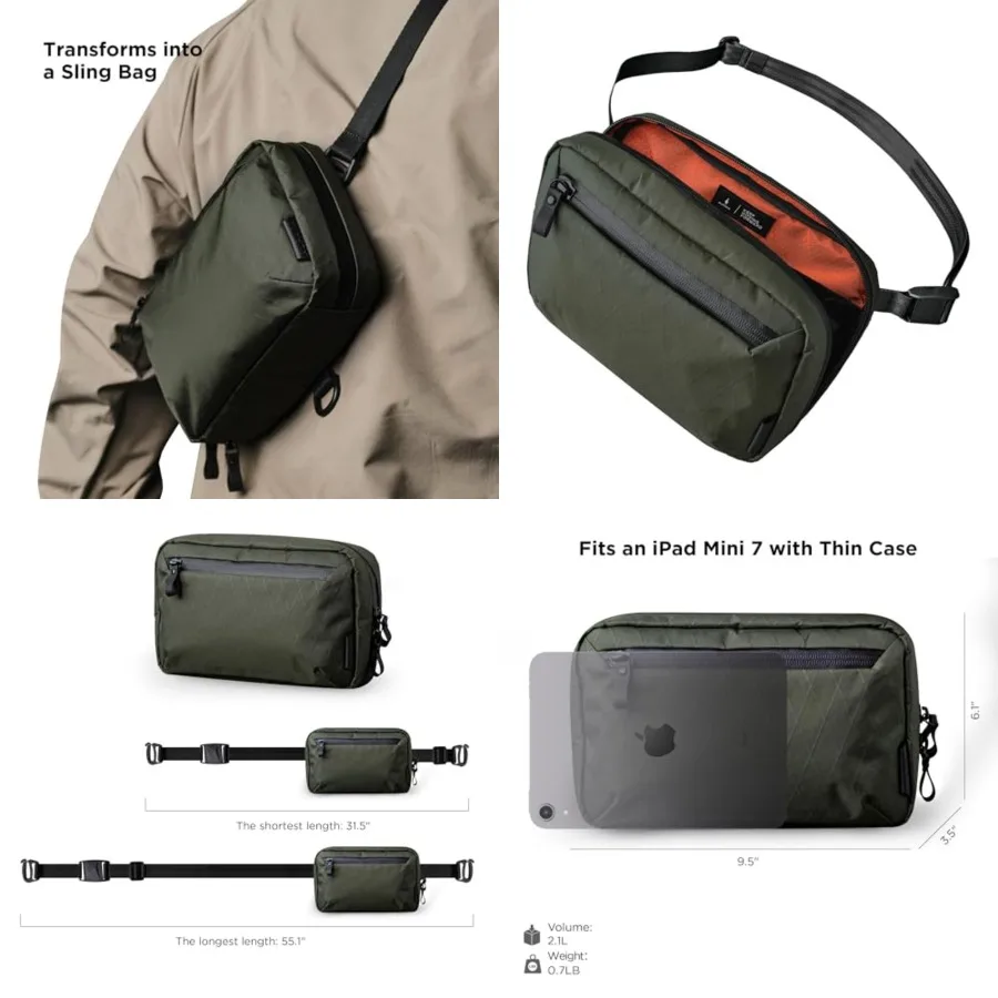 

ALPAKA Elements Tech Case - Travel Organizer Pouch for Electronics, Cables, EDC with Weatherproof Fabrics, YKK Zippers