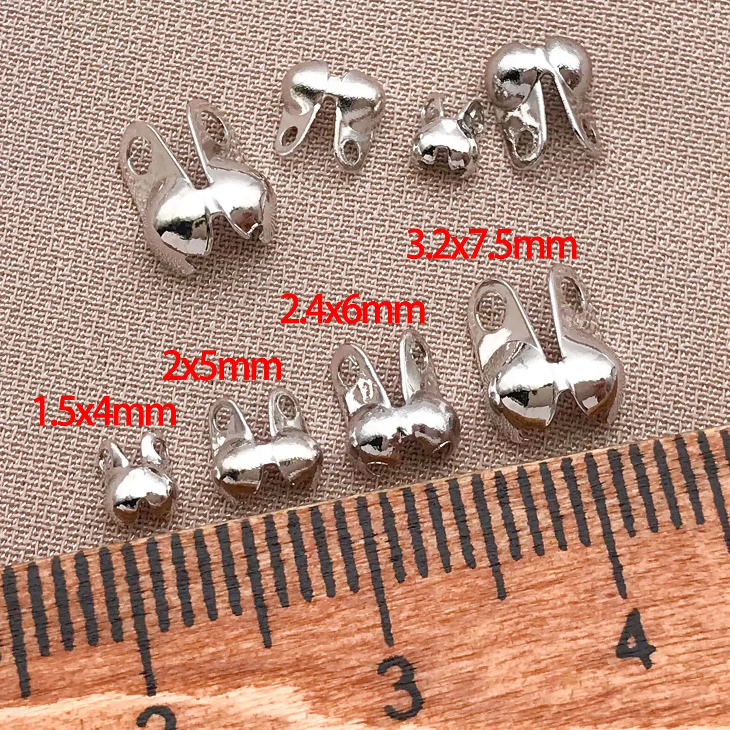 Mix 30 Pieces of 18K Copper Plated Genuine Golden Thick Silvery White Golden Side Clasps, DIY Jewelry Making Accessories image 5