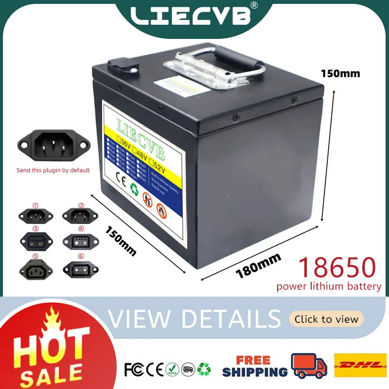 

Air fast transportation 60V New Full Capacity Power 18650 Lithium Battery 20ah-50ah Lithium Battery Pack Suitable for 250-2000W