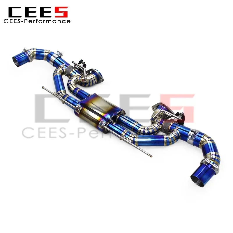 CEES High Quality Titanium Axle Exhaust Pipes Valvetronic Escape for DB11 V12 5.2L 2016-2019 Car Exhaust Valve Muffler System