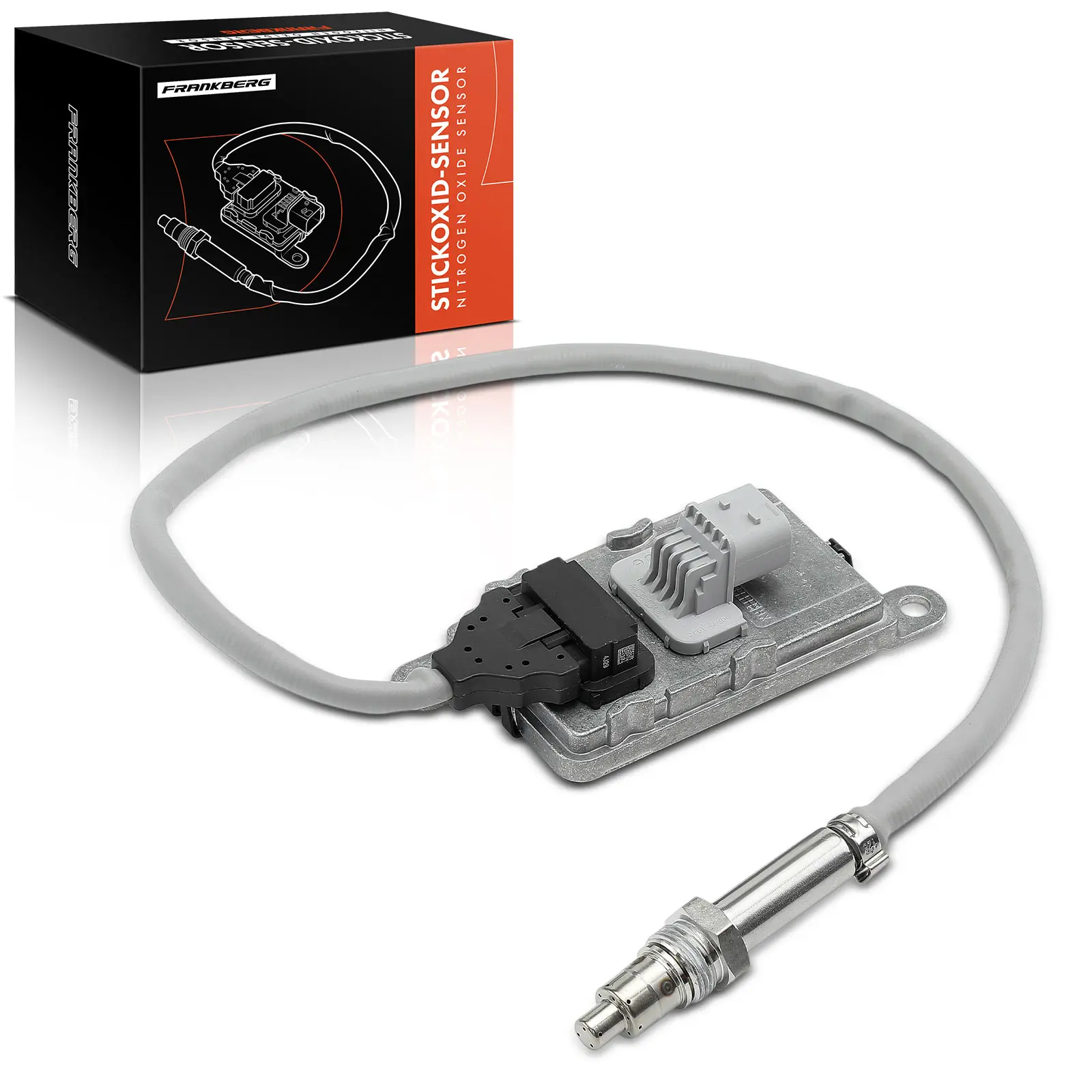 Frankberg 1x Nox Sensor Stikstofoxide Lamda sonde Katalysator Voor Mercedes-Benz Arocs Atego Econic Unimog A0101531628