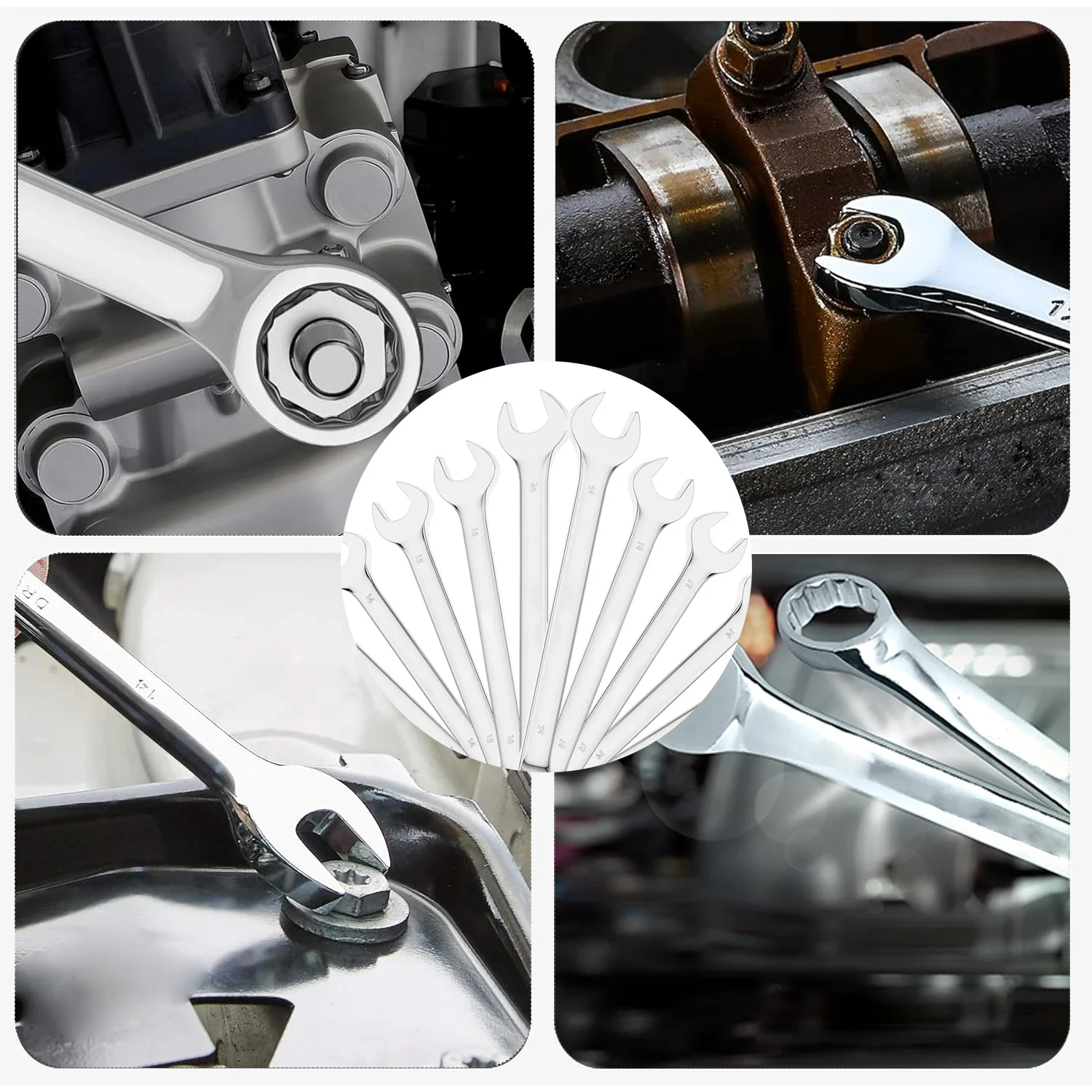 ثنائي الاستخدام زهر البرقوق نهاية مفتوحة اسئلة وجع 7 مللي متر-24 مللي متر مزيج المفكات الجوز القاطع مجتمعة مفتاح إصلاح الأدوات اليدوية #4