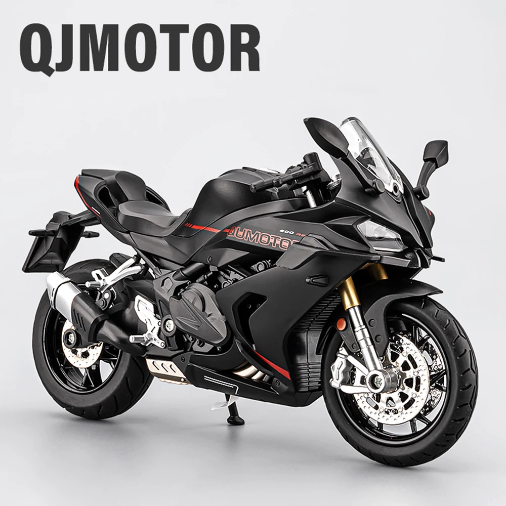 

Масштаб 1:12 QJMOTOR 600RS 1179, модель мотоцикла, игрушка, звук, свет, амортизирующее колесо, модели рулевого управления, украшение для офисного стола