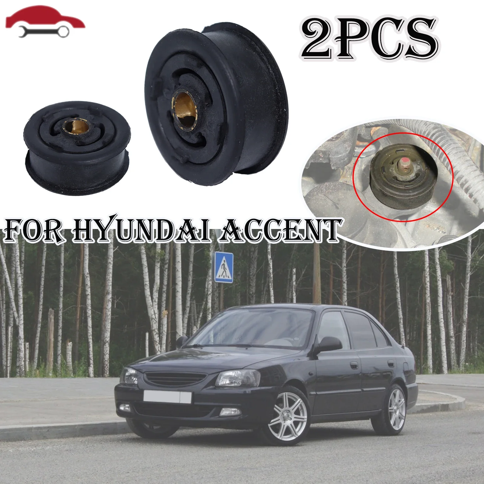 

Набор для ремонта рычага переключения передач для Hyundai accent 2006 Sonata NF Accent Cerato, резиновая запасная часть, 2 шт.