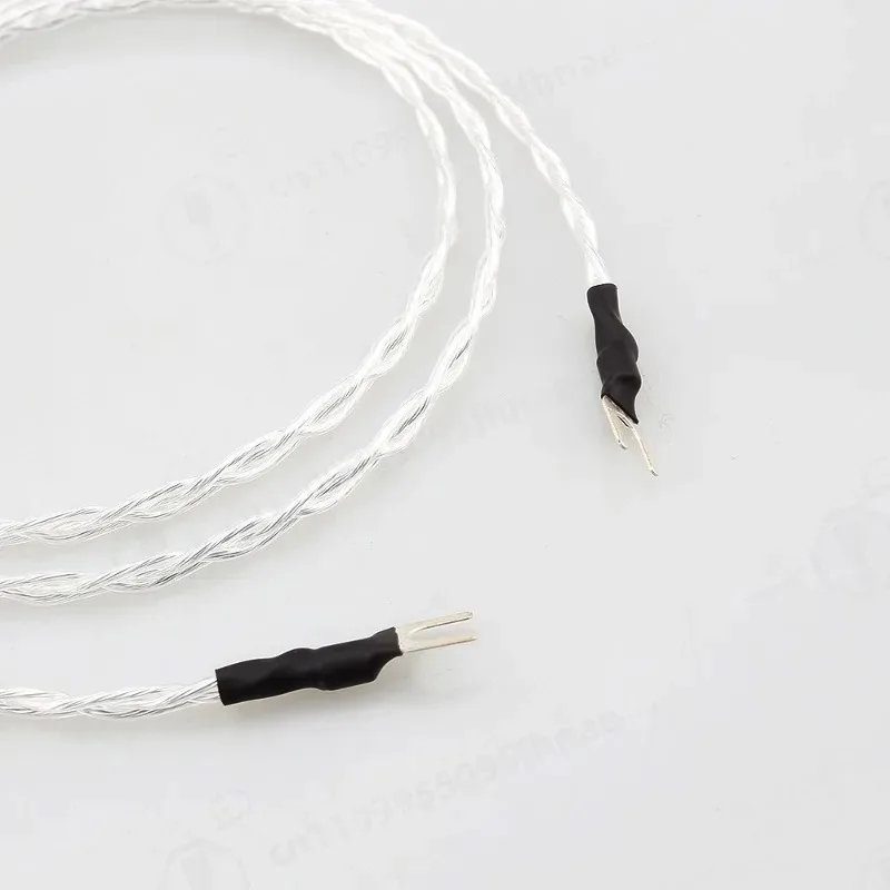 Fever Grade Silver Plated Y Type Ground Cable For LP Turntable Tonearm Amplifier