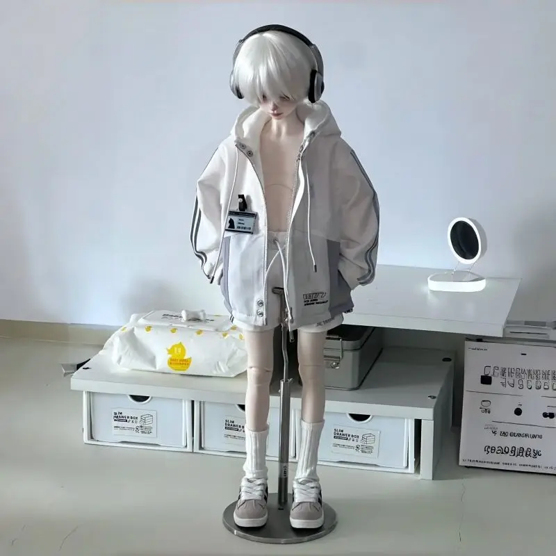 As roupas de boneca bjd são adequadas para conjunto de acessórios de boneca com corta-vento legal e solto de tamanho 1/4