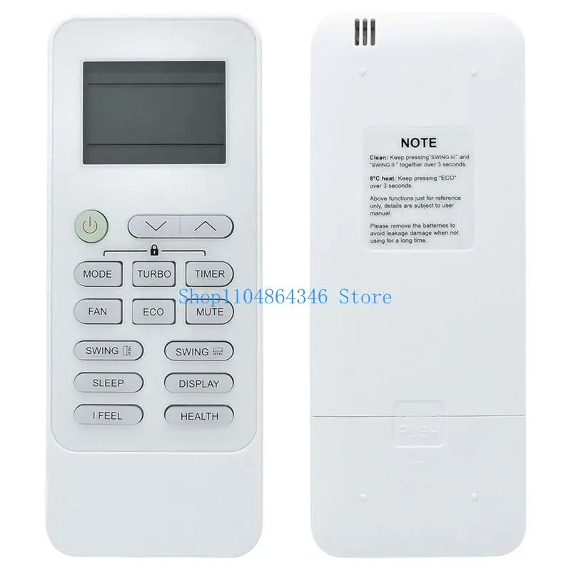190424(XHY-S) Wearproof Air Conditioning LCD A/C Remote Controller with Smooth for Touch for GYKQ-52 Supply Accessories