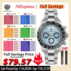 Watchdives WD16500 Vintage Watch VK63 Quartz Movement Supre BGW9 Luminous Wristwatch 100m Waterproof Sapphire Crystal Watches