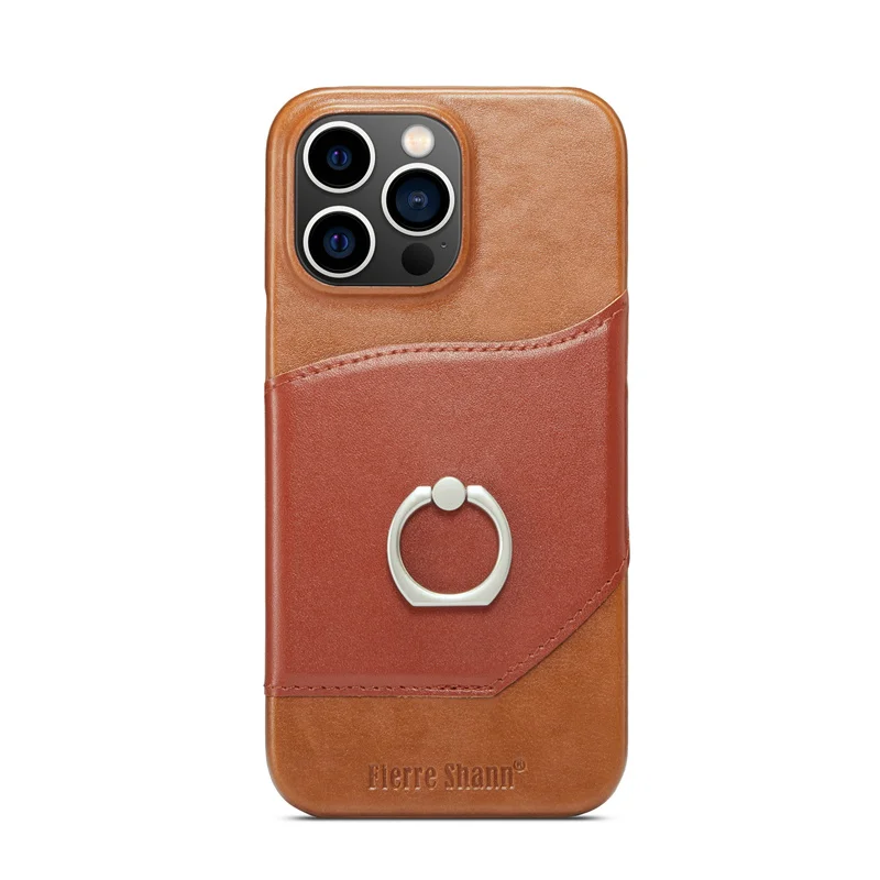 

Genuine leather Wallet Card Slot bussiness Stand Back Case For iPhone 14 13 12 11 Pro Max Mini XS 7 8 Slim Cover