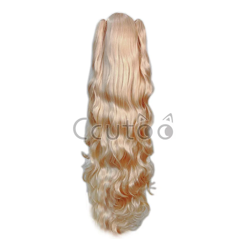 Anime Rozen Maiden Kirakishou Cosplay Wig Long Curly Heat Resistant Synthetic Wigs Chip Ponytails Halloween Party Play Role