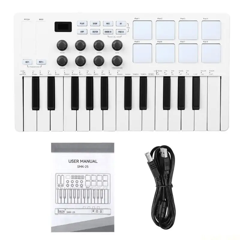 M5TC 25 MIDI Keyboard for Composers Programmable Controls Travel Friendly Design