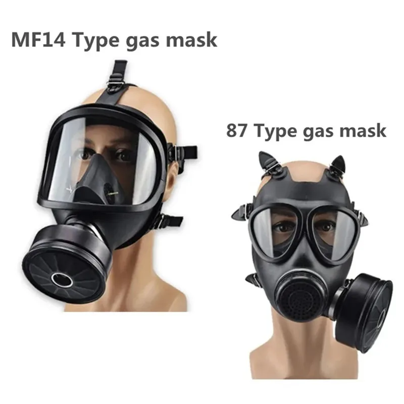 MF14/87 Gas Mask Irritating Chemical Dust Pollution Prevention Full Face Gasmasker Anti Radiation Mask Dustproof