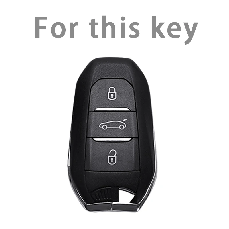 Z włókna węglowego TPU samochodów inteligentne etui na klucz pokrywa dla Peugeot 308 3008 508 5008 408 4008 208 301 407 dla Citroen C4 C6 C3-XR Picasso DS