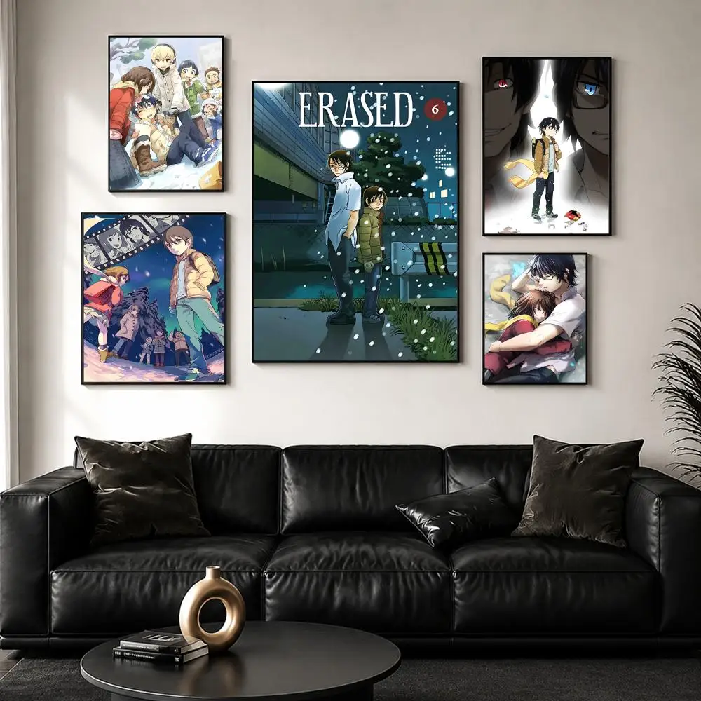 Anime E-Erased Poster Wall Poster Self-adhesive Waterproof for Bedroom/e-sports Room Family Life Pet Anime