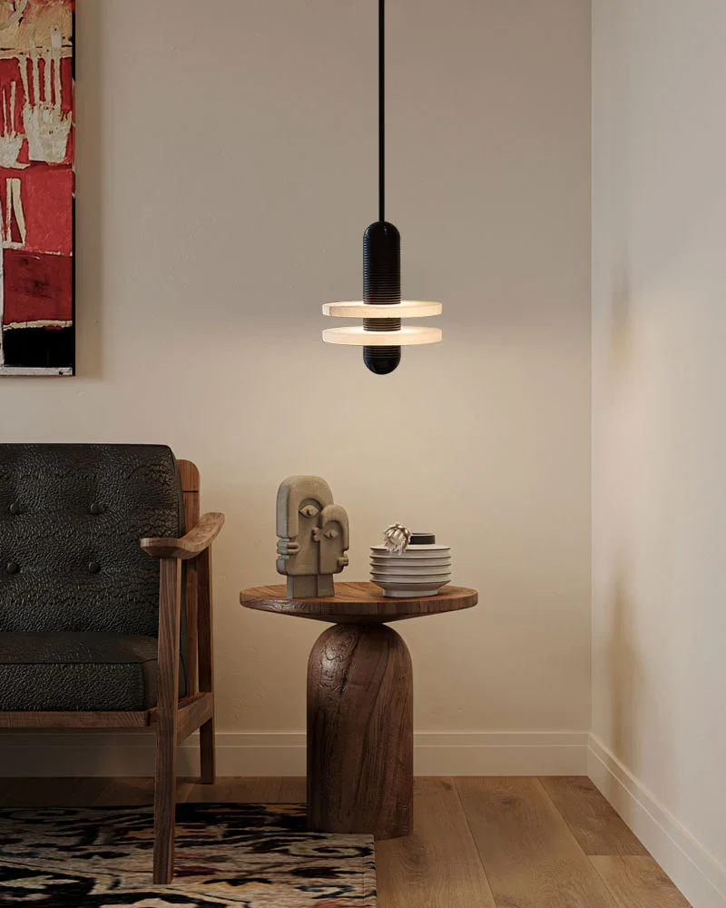 LED Dimmable Indoor Lamps Retro Classical Aluminum LI0516 Pendant Light Marble Home-applicant Above Table Kitchen Island