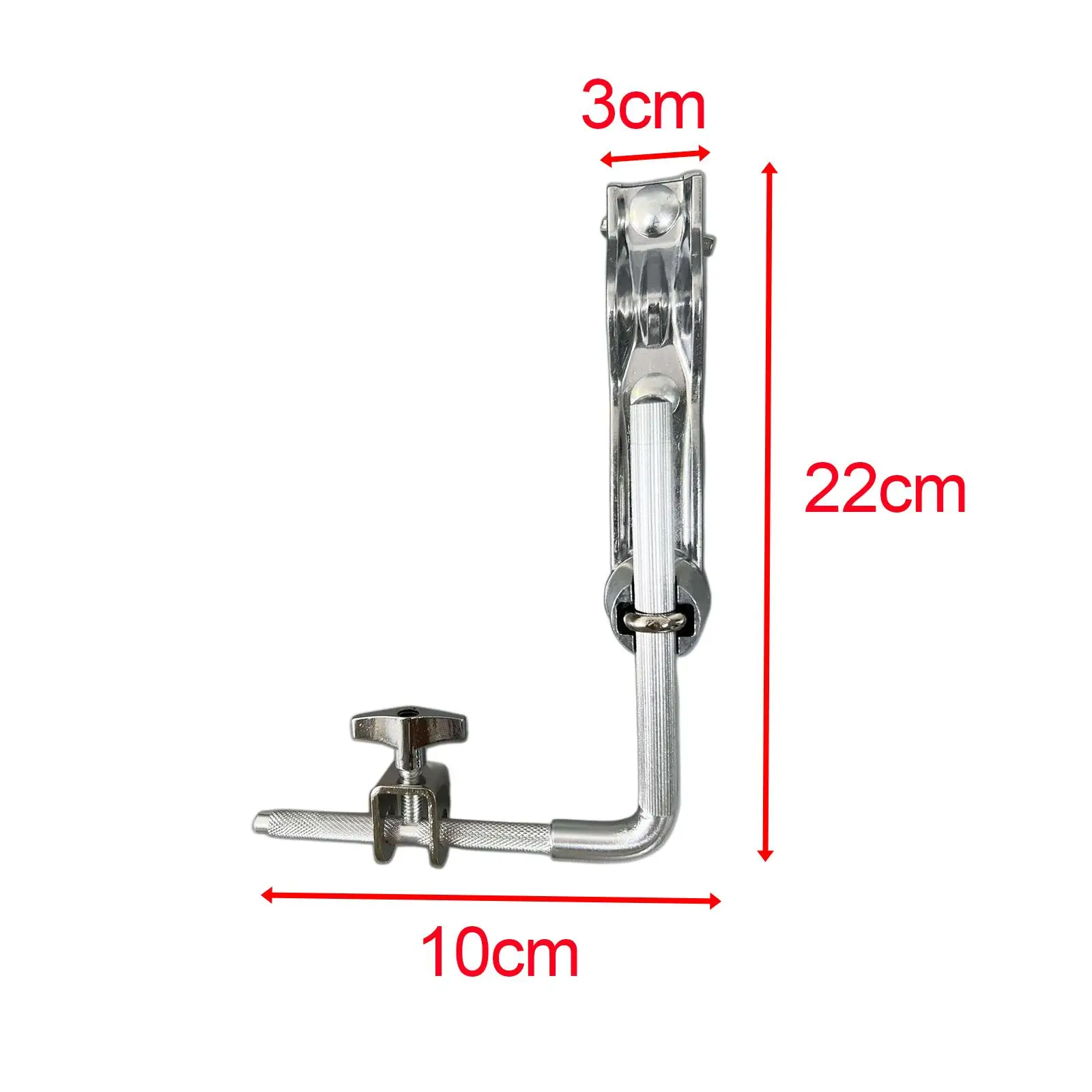 Musical Instrument Connector Rod Cowbell Clamp Bracket Assembly Parts for Bass Drum Setup