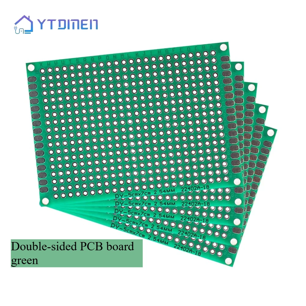 Universal PCB Circuit Protoboard Double Sided Green Breadboard 2x8 3x7 5x7 8x12 9x15CM Prototyping Board DIY Electronic Kit