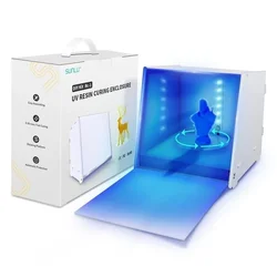 SUNLU UV Resin Curing Box For LCD DLP SLA 3D UV Resin Printed Models' Curing With 360 Degree Turntable Timer Control