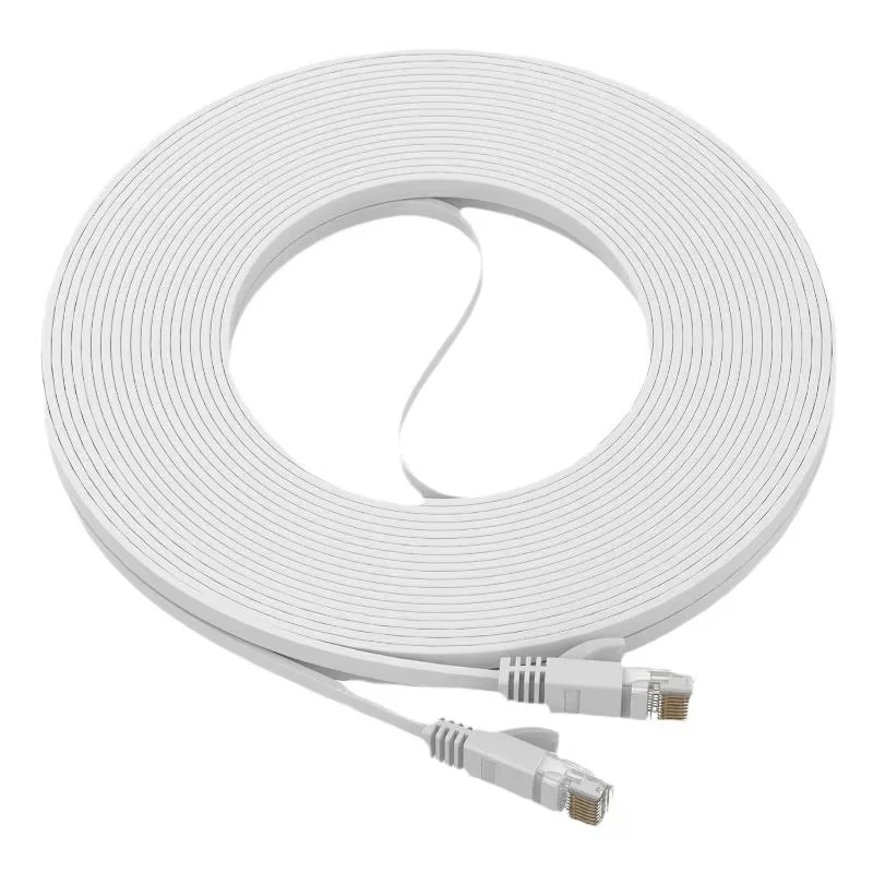 Flat Cat 6 Cable 0.3/0.5/1/1.5/2/3/5/10m RJ45 Ethernet Network Cord 1000Mbps LAN Patch Cable For Router Modem PC Computer Laptop