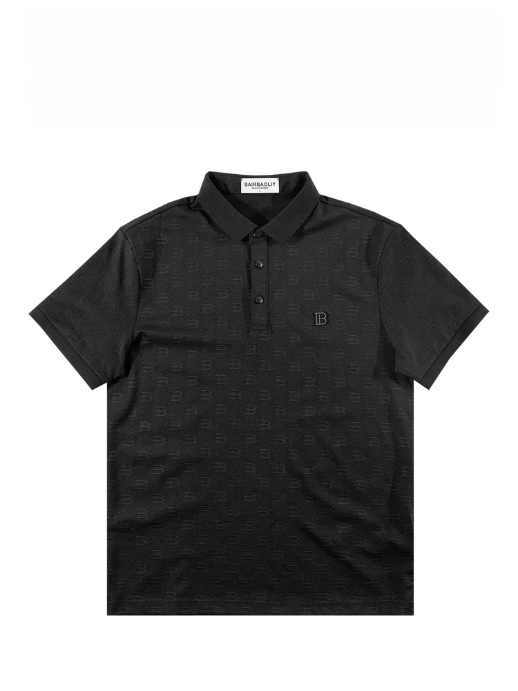 

Мужская футболка BAIRBAOLIY: Новинка лета, легкая, дышащая, модная, повседневная, премиум-класса, приталенного кроя, из хлопка.