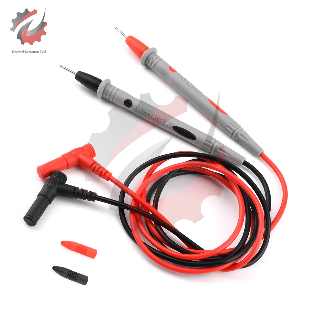 Universal 1 Pair Probe Multimeter Test Lead 1000V 10A/20A Wire Pen Cable For Digital Meter Needle Tip Meter Needles Test Leads