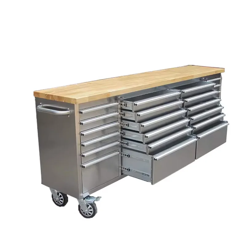 Thickened 72-inch workshop tool cabinet, garage tool placement rust-proof storage locker hand cart