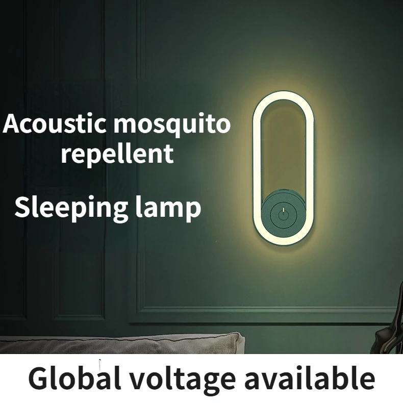 Repelente ultrasónico de mosquitos, lámpara Led de noche para matar insectos en interiores y exteriores, trampa para moscas, mata insectos