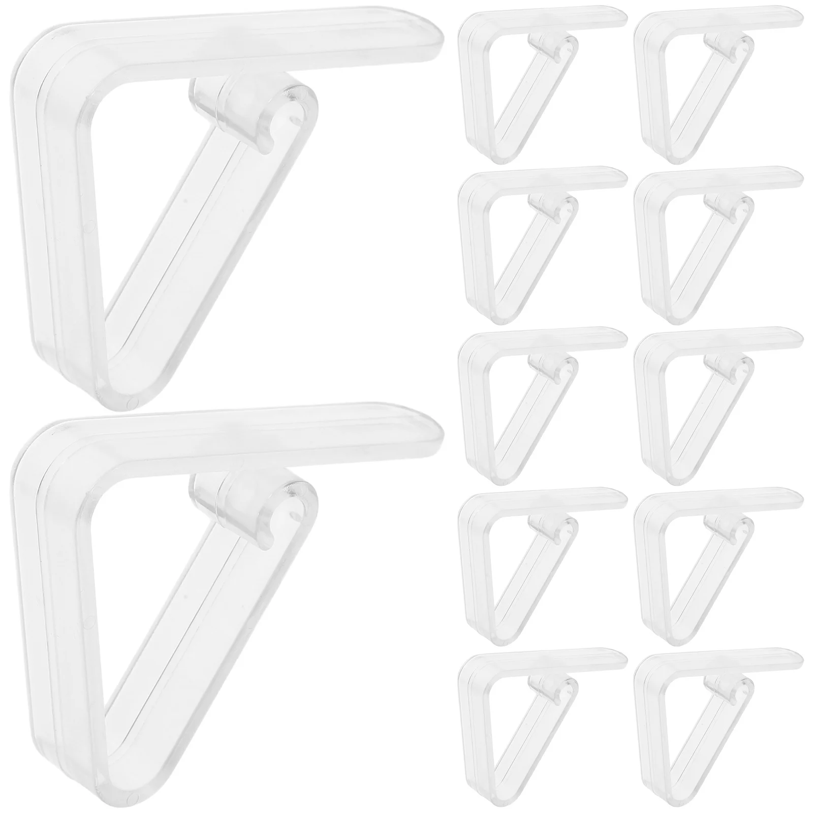 

16pcs Tablecloth Clips Clear Plastic Anti-Slip Clamps For Outdoor Tables Picnic Home Party Wedding Table Cover Holders