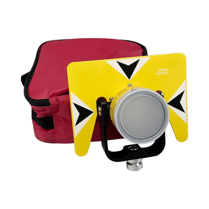 NEW Yellow Prism -30/0MM Set/ Bag Total Stations