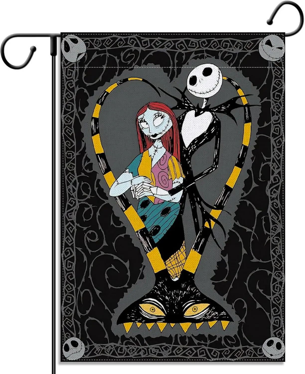 Nightmare Before Christmas Garden Flag and Sally Halloween Party Vertical Double Sized Yard Sign Outdoor Decoration