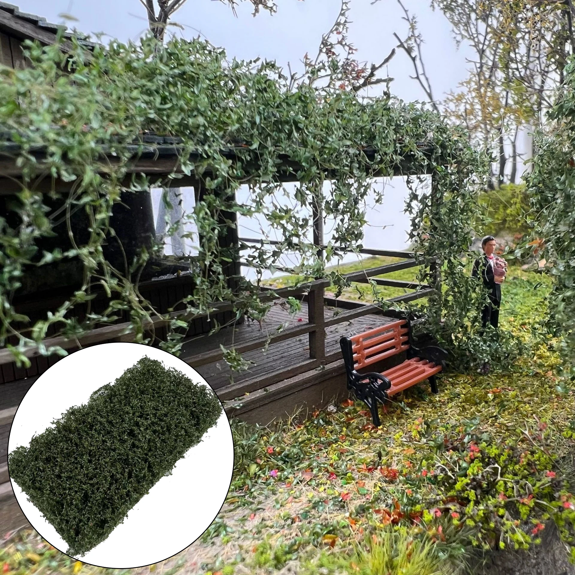 Miniature Tearable Vine Vegetation Model Grass Cluster Realistic Foliage For 1:35-1:100 Railway Landscape Terrain Scenery 1PCS