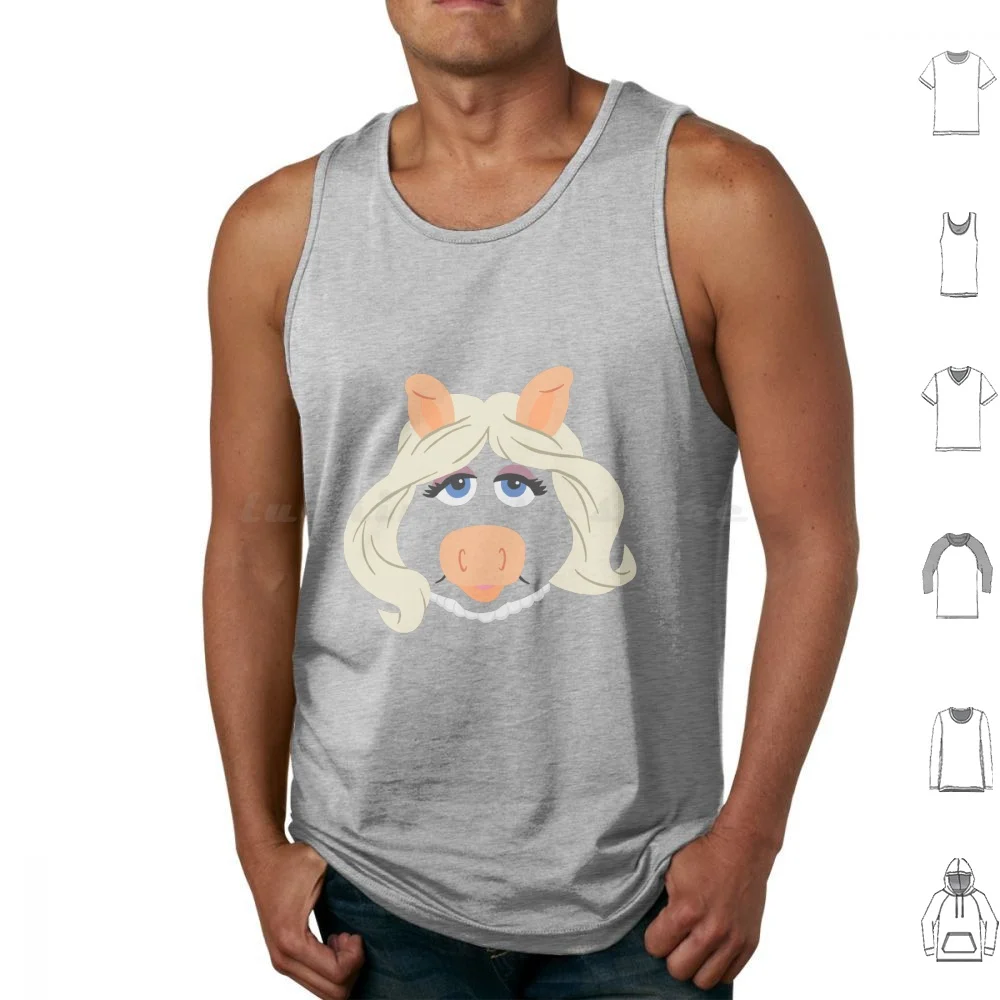 Tank Tops Vest Sleeveless Animal Electric Mayhem Band Music Creature Monster Dr Teeth Pig Piggy Big Bird Bird Bert And Ernie