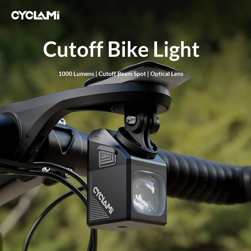

Cyclaimi Bicycle Front Light 1000 Lumens High Brightness Anti Glare Optical Lens Under Mount For Road Mountain Bike Night Riding