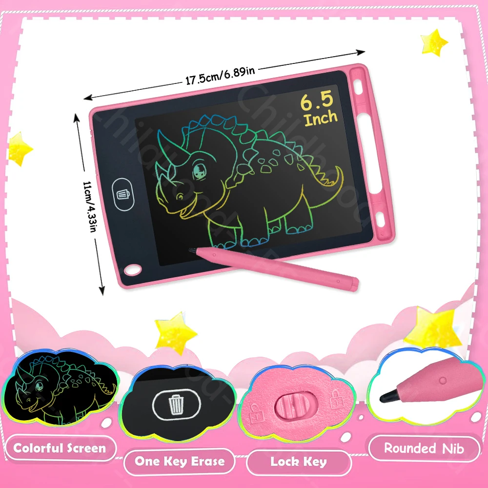 6.5/8.5/10/12 Inch LCD Schrijven Tablet Elektronische Tekentafel Doodle Schetsblok Handschrift Pad Speelgoed voor kinderen Verjaardagscadeautjes - afbeelding 1