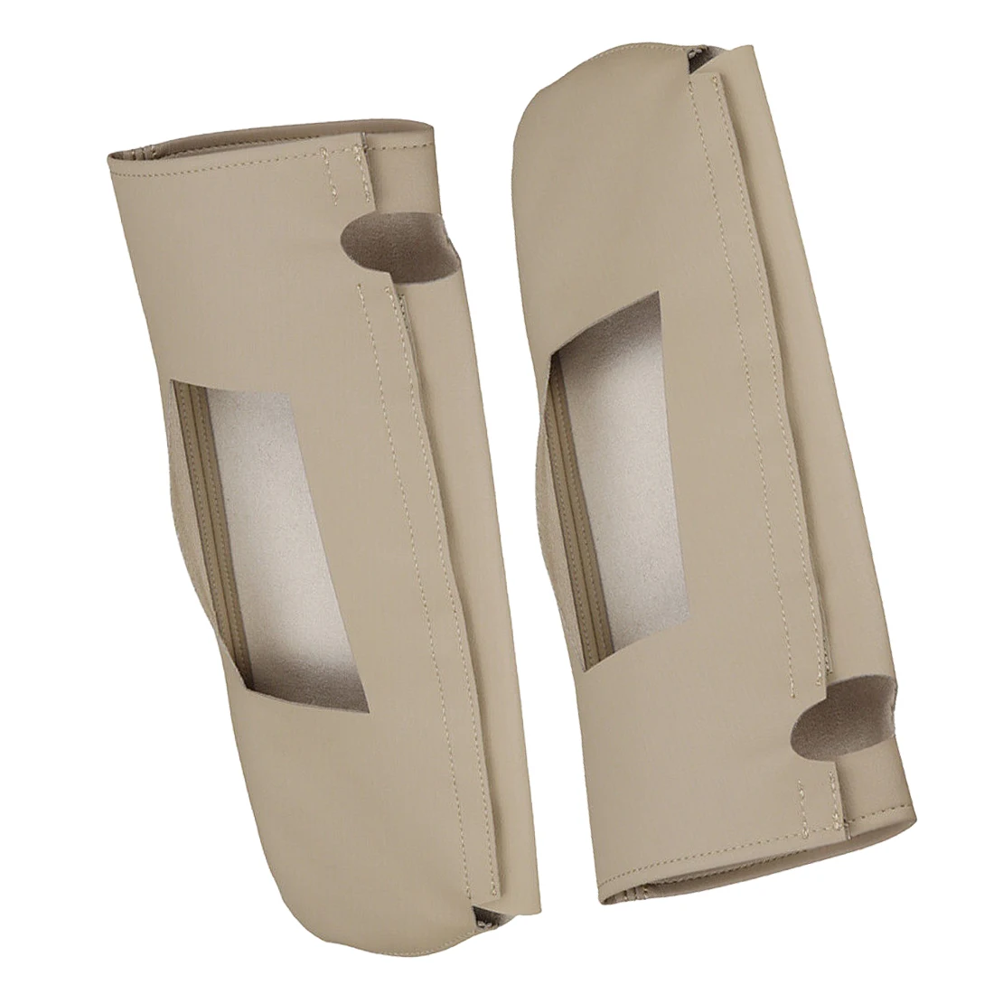 1 Pair Beige Microfiber Leather Sun Visor Cover Trim Fit for Chevrolet Tahoe Suburban 1500 GMC Yukon 1995-1997 1998 1999 New